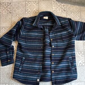 Striped Marine Layer men’s jacket size large